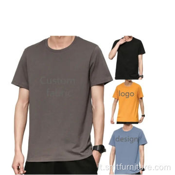 T-shirt per uomo a maniche corte t-shirt puro cotone